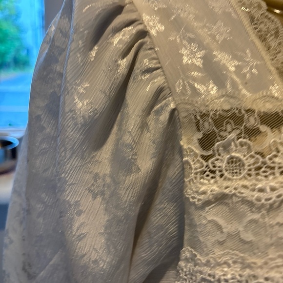 Christian Dior Lingerie NIGHTGOWN Lounging  Underwear Vintage White Size Medium - Picture 4 of 10